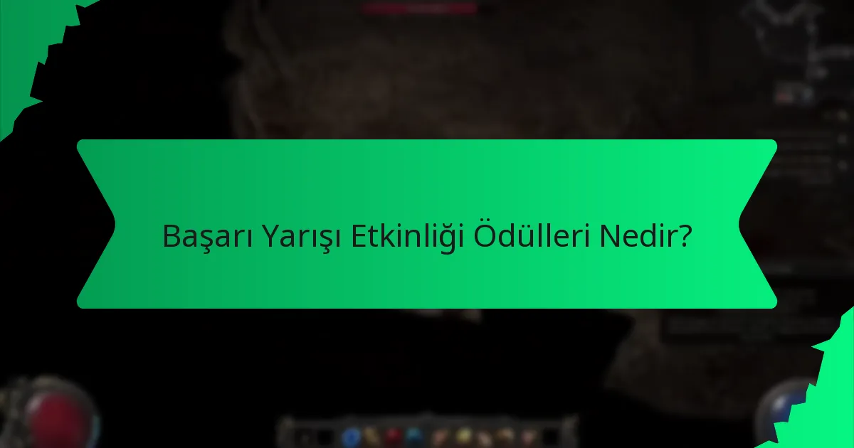 Başarı yarışı etkinliği ödüllerinin nadirliği nasıl belirlenir?