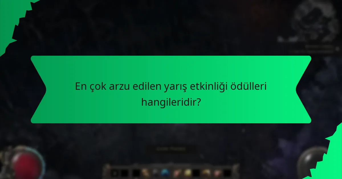 Yarış etkinliği ödüllerinin oyun üzerindeki etkileri nelerdir?